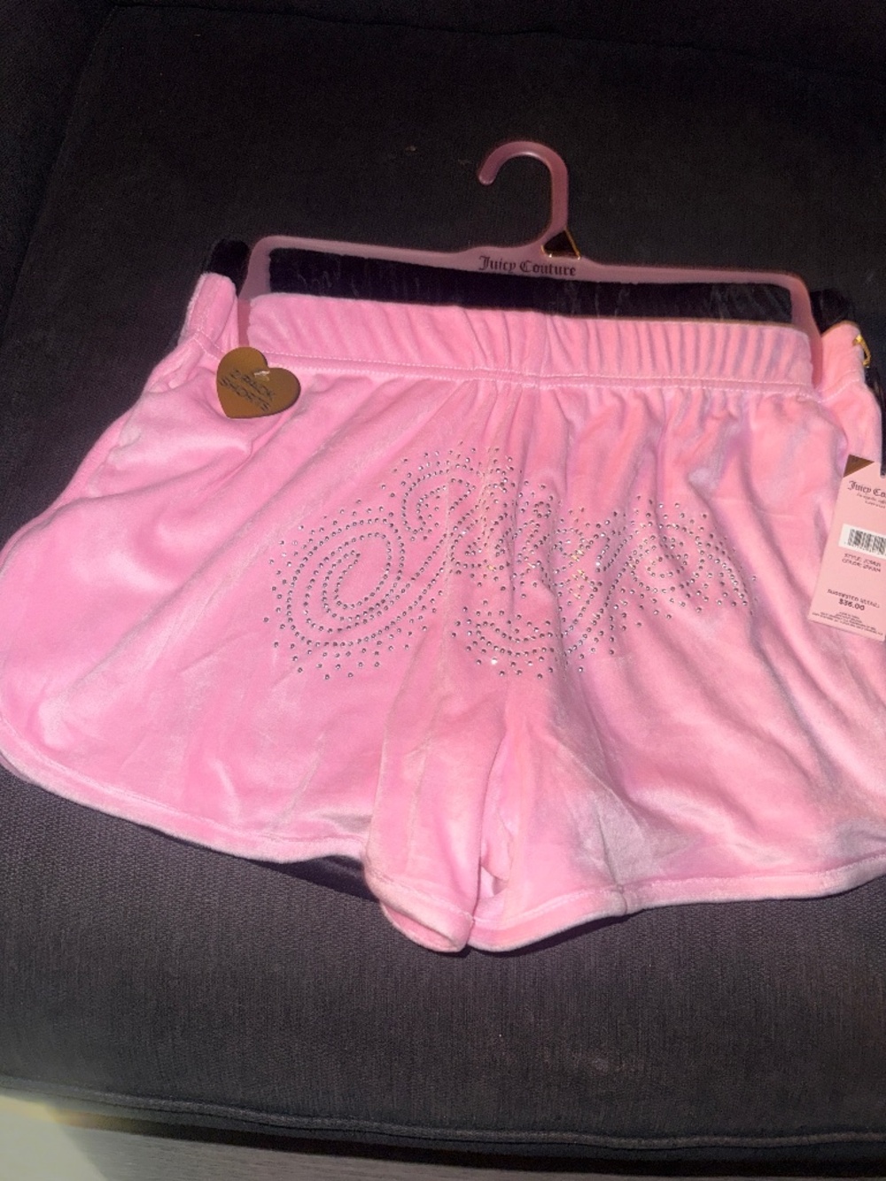 NWT Juicy Couture Set of Velour Shorts Medium.